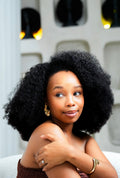 Kinky coils Half wig